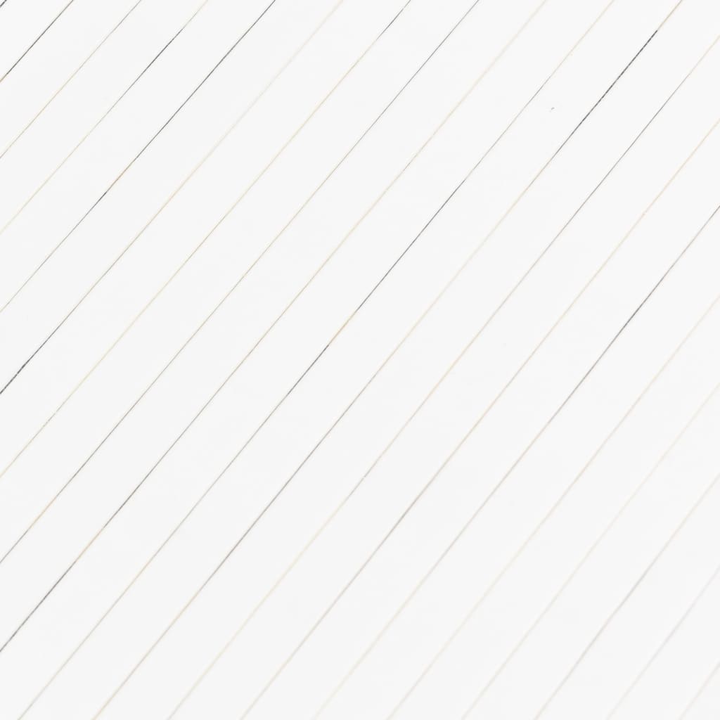 Room Divider White 165x800 cm Bamboo